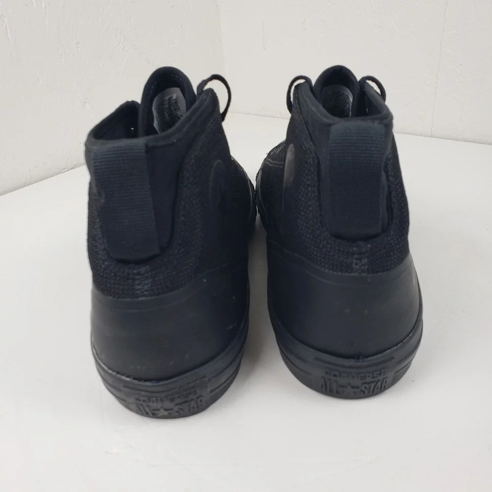 Converse Triple Black Men's 12 Chuck Taylor All Star Syde Street Mid Sneakers - Picture 8 of 10